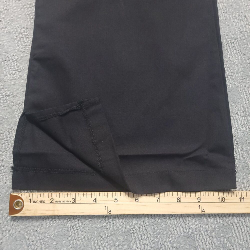 3-2-1 Scrubs White Cross Petite Womens M Pants BootCut Drawstring Black Pockets - Picture 10 of 13